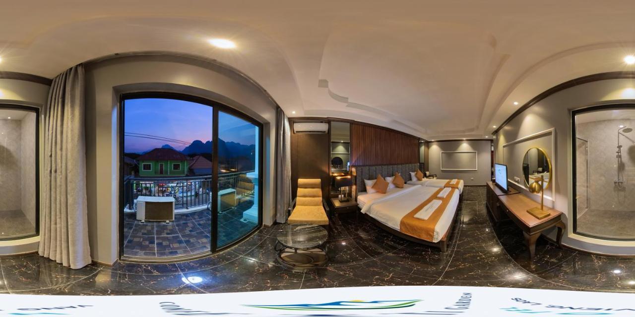 Confetti Garden Hotel Vang Vieng Dış mekan fotoğraf